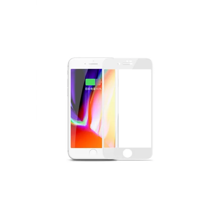 JOYROOM İPHONE 7-8 3D CURVED TEMPERED GLASS BEYAZ
