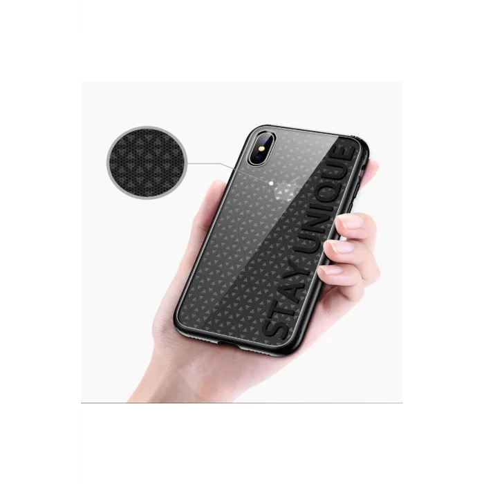 JOYROOM İPHONE X SİYAH STAYUNİQUE KAPAK