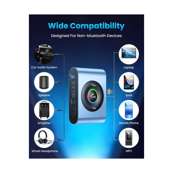 Joyroom JR-CB1 Bluetooth 5.3 3IN1 Bluetooth Araç Adaptörü