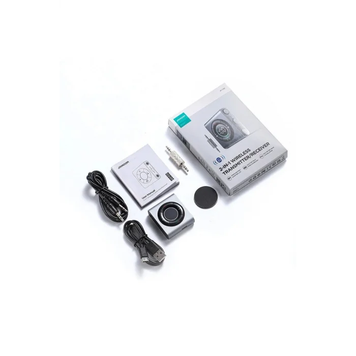 Joyroom JR-CB2 Wireless Transmitter 2si 1 Arada Kablosuz Verici/Alıcı-Koyu Grı