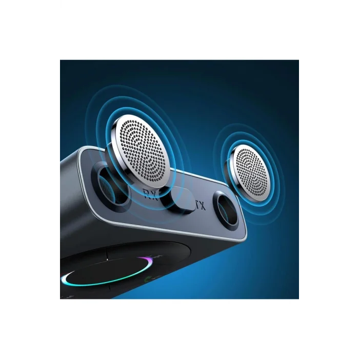 Joyroom JR-CB2 Wireless Transmitter 2si 1 Arada Kablosuz Verici/Alıcı-Koyu Grı
