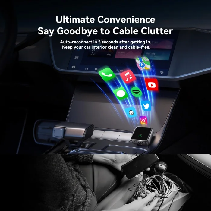 Joyroom JR-CP3 Carplay/Android Auto 2-in-1 Kablosuz Çevirici