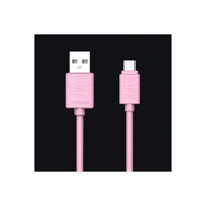 Joyroom JR-S118 Type-C USB Hızlı Şarj ve Data Kablosu 1m Pembe