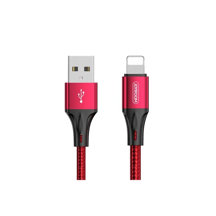 Joyroom S-0230N1 0.2m 3A USB -Lightning Data Sync Şarj Kablosu Kırmızı