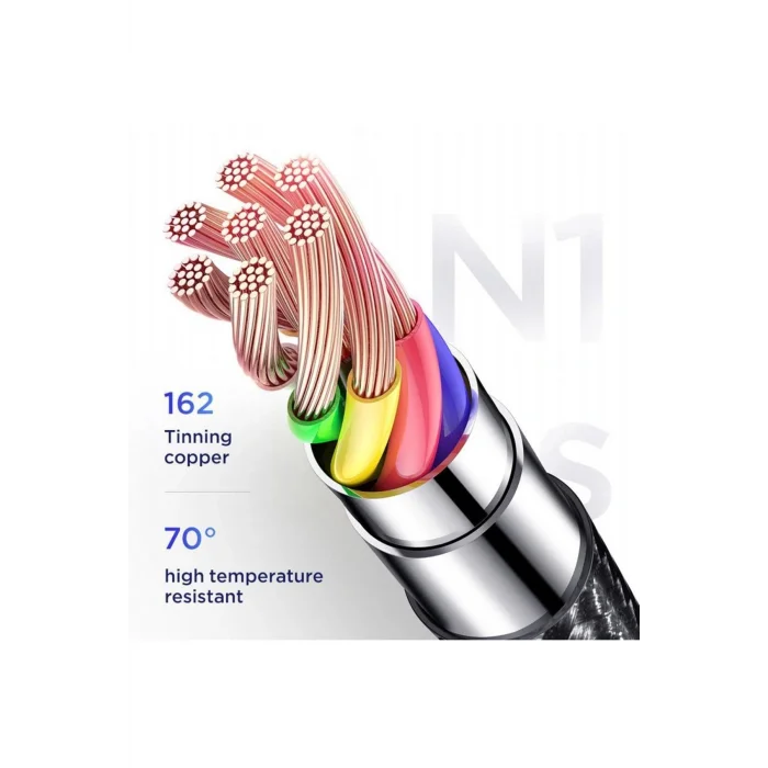 Joyroom S-0230N1 0.2m 3A USB -Lightning Data Sync Şarj Kablosu Kırmızı