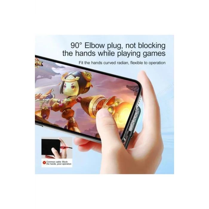 Joyroom S-1230K3 Gaming 2.4A USB Lightning Şarj ve Data Kablosu