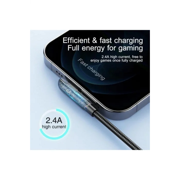 Joyroom S-1230K3 Gaming 2.4A USB Lightning Şarj ve Data Kablosu