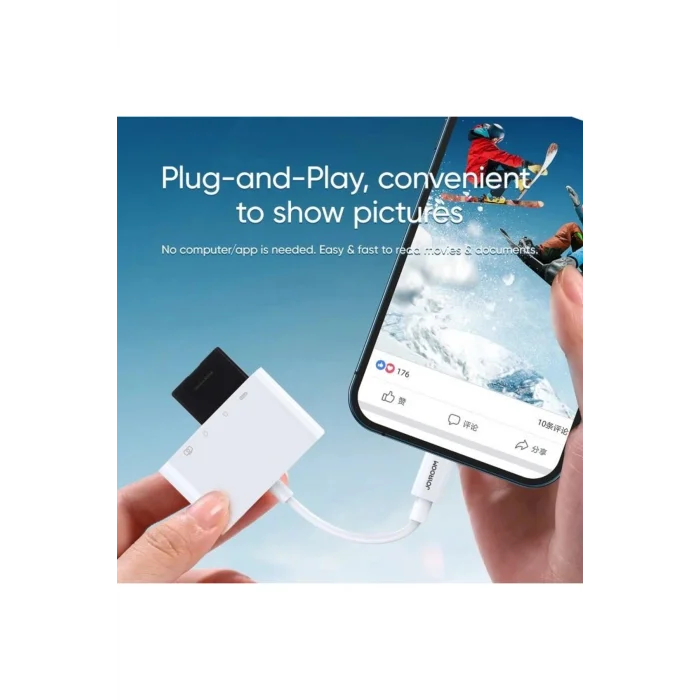 Joyroom S-H142 Lightning - USB OTG Kart Okuyucu 4 in 1