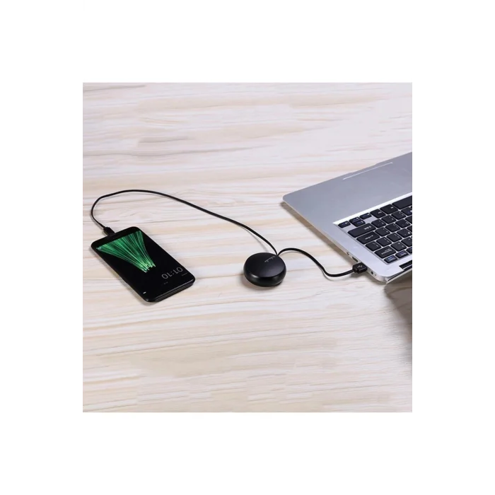 Joyroom S-M346 Uzatılabilir Type-C Hızlı Şarj ve Data Kablosu Siyah