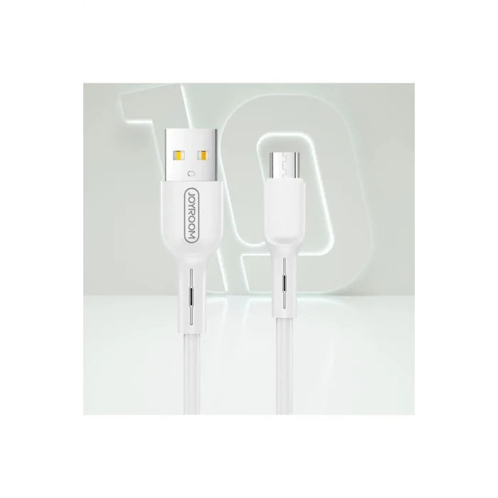 Joyroom S-M357S Mikro Şarj ve Data Kablosu 2A 1m Beyaz