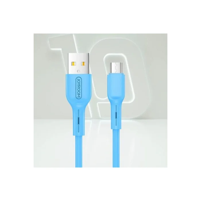 Joyroom S-M357S Mikro Şarj ve Data Kablosu 2A 1m Mavi