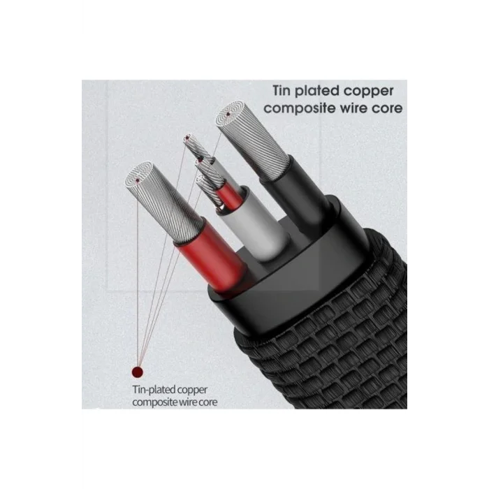 Joyroom S-M359 1M 2.4A İphone Lightning Hızlı Şarj ve Data Kablosu Kırmızı