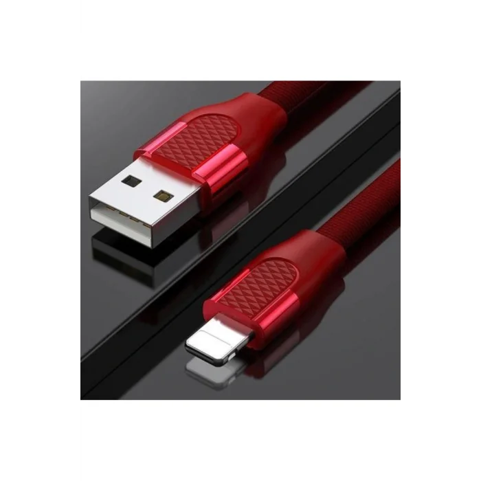 Joyroom S-M359 1M 2.4A İphone Lightning Hızlı Şarj ve Data Kablosu Kırmızı