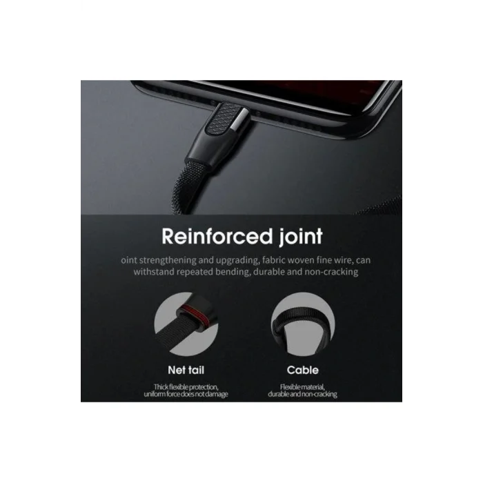 Joyroom S-M359 1M 2.4A İphone Lightning Hızlı Şarj ve Data Kablosu Kırmızı