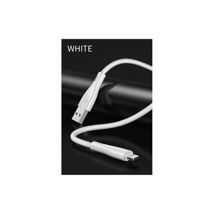 Joyroom S-M405 2.4A İphone Lightning Şarj ve Data Kablosu PVC 1M Beyaz