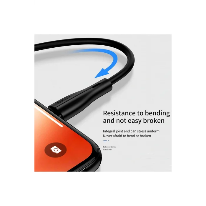 Joyroom S-M405 2.4A Type-C Şarj ve Data Kablosu PVC 1M Siyah