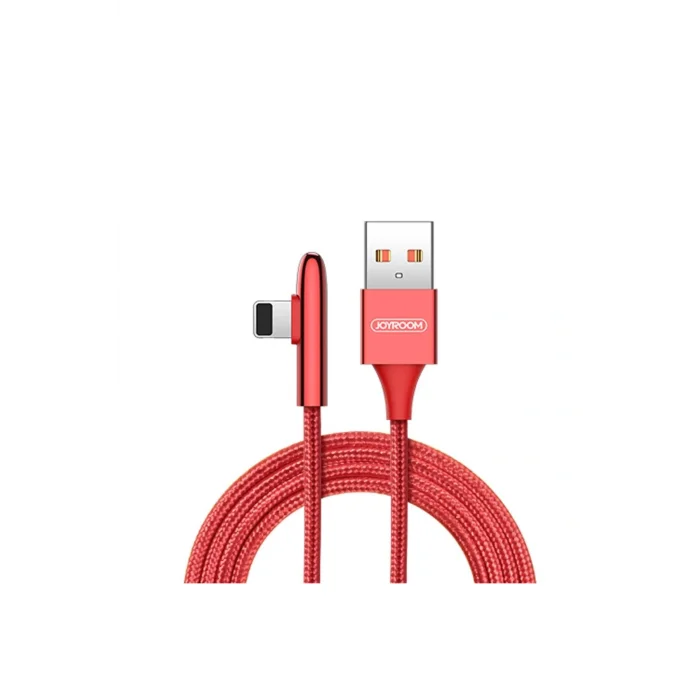 Joyroom S-M98K 1.2M 3A Lightning Şarj ve Data USB Kablosu Kırmızı