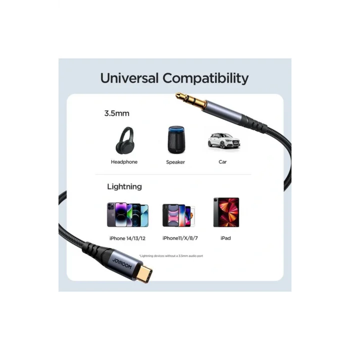 Joyroom Ses Transfer Aux Ses Kablosu Typ-cden 3.5mm