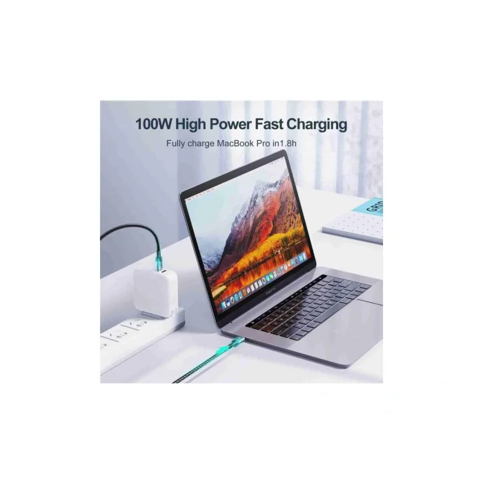 Joyroom Type-C to Type-C Metal Kablo 100W 1.2 Metre