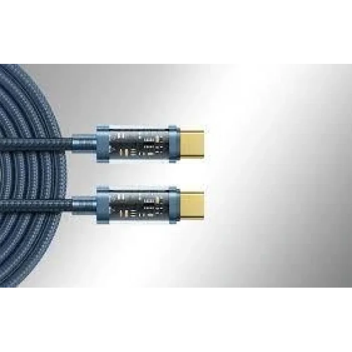 Joyroom Type-C to Type-C Transparent Data Kablosu 100W