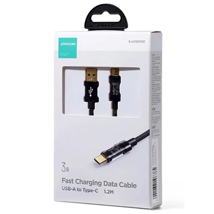 Joyroom USB-A to Type-C 3A Metal Kablo 1,2 Metre