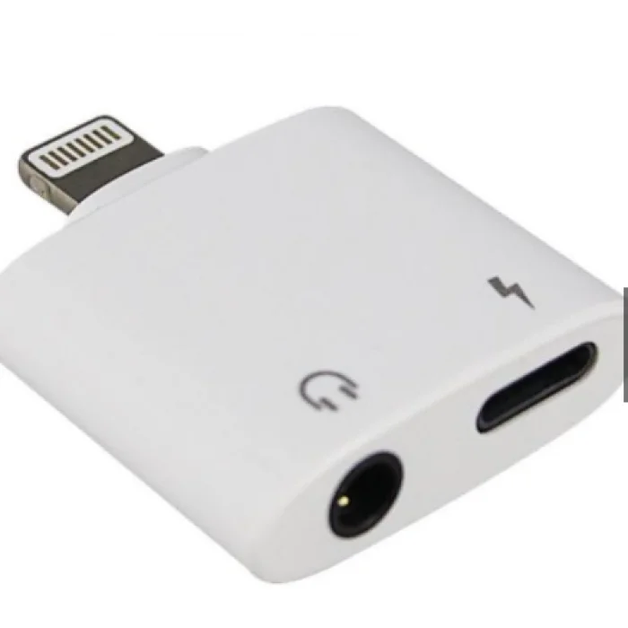 LİGHTİNG -3,5 JAC KULAKLIK ŞARJ ÇOGALTICI KISA ADAPTÖR