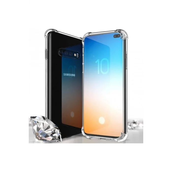 Samsung Galaxy S10 Anti Crash Şeffaf Silikon Kılıf