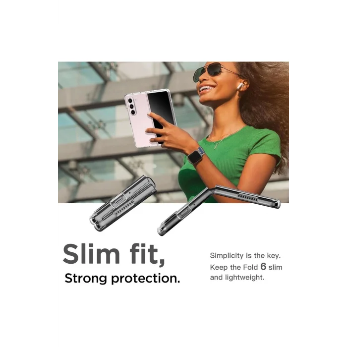 Samsung Galaxy Z Fold 6 Kılıf Şeffaf Sert