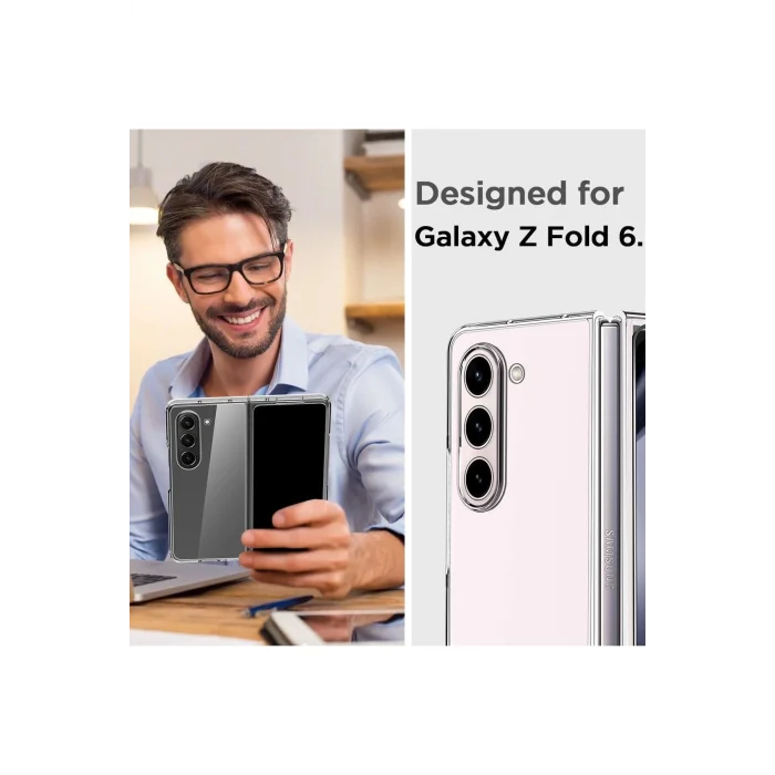 Samsung Galaxy Z Fold 6 Kılıf Şeffaf Sert