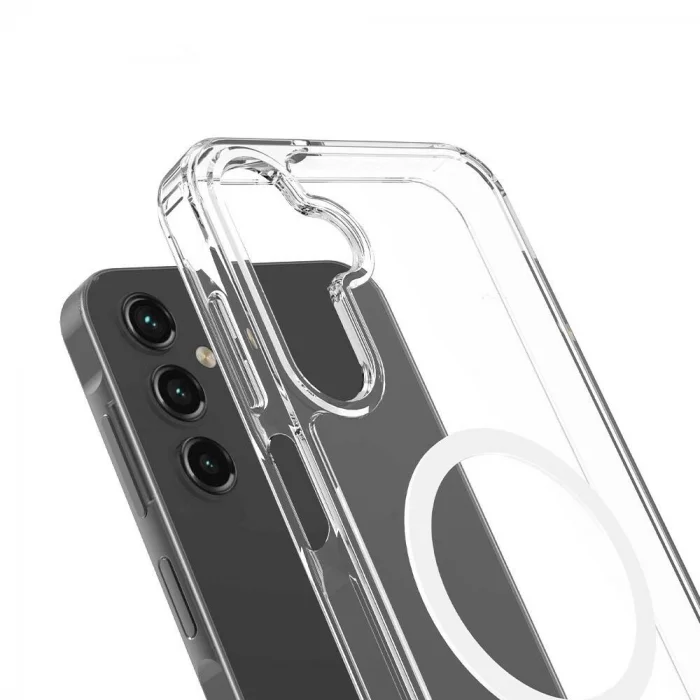 Samsung S25 Fe Magsafe Sert Şeffaf Kapak