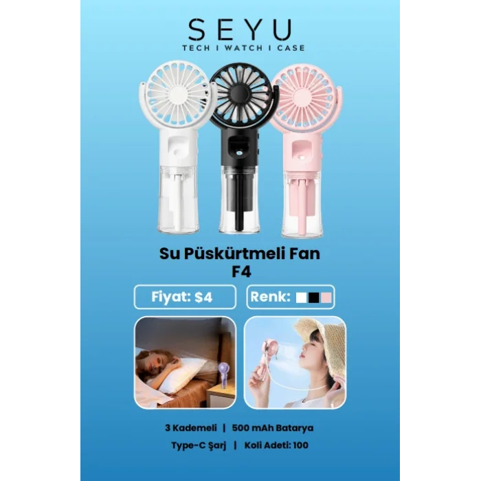 Seyü Su Püskürtmeli El fanı