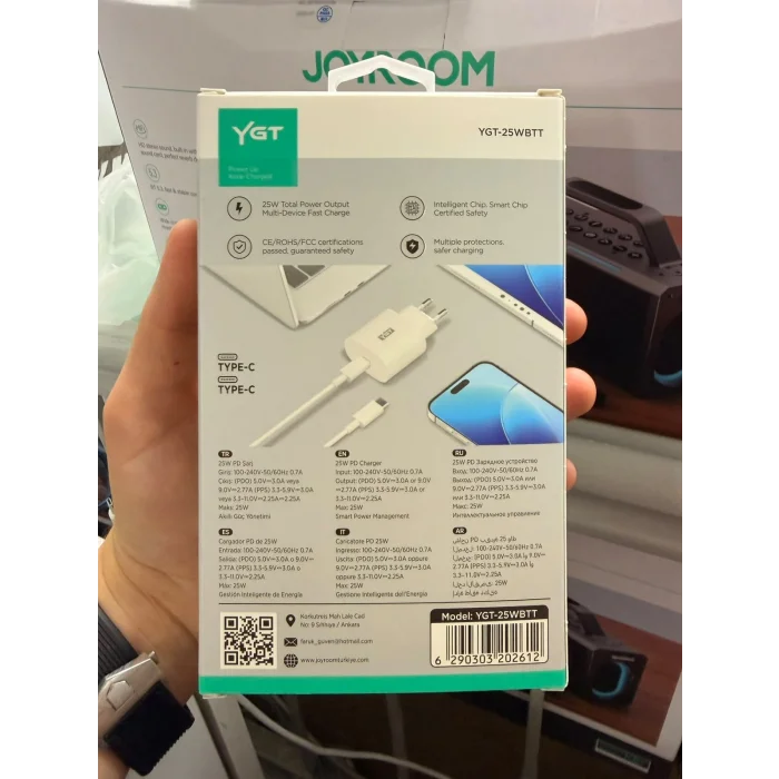 YGT+ 25W Type-c - Type-c Set Şarj Aleti