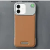 iPhone 16 Parfümlü Koku Hazneli MagSafe Uyumlu Deri Kılıf