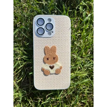 İphone 13 Pro Max Opus Silikon Nakış Desenli Telefon Kılıfı