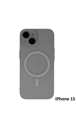 İphone 15 Tuna Buzlu Sert İnce Magsafe Telefon Kılıfı