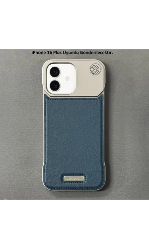 iPhone 16 Plus Parfümlü Koku Hazneli MagSafe Uyumlu Deri Kılıf