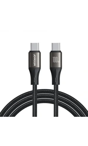 Joyroom 100W Type-C-Type-C Metal Hızlı Şarj Kablosu 1.2 Metre