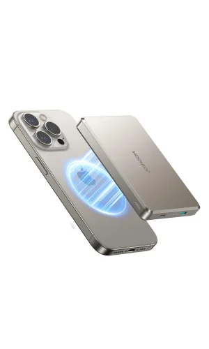 Joyroom 20W Ultra-Slim Metal MagSafe Kablosuz Ve Kablolu 20W Hızlı Şarj Power Bank 10.000mAh