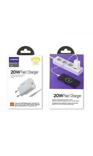 Joyroom L-P201 PD 20W Hızlı Duvar Şarj Seti 2.4A Type-C to Lightning Kablo