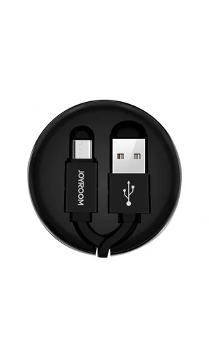 Joyroom S-M346 Uzatılabilir Mikro Hızlı Şarj ve Data Kablosu Siyah