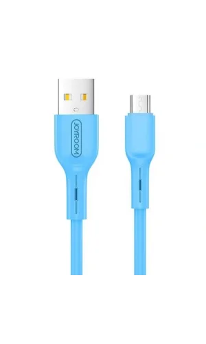 Joyroom S-M357S Mikro Şarj ve Data Kablosu 2A 1m Mavi