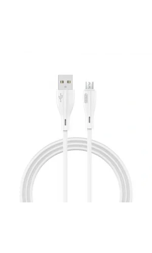 Joyroom S-M405 2.4A Mikro Şarj ve Data Kablosu PVC 1M Beyaz