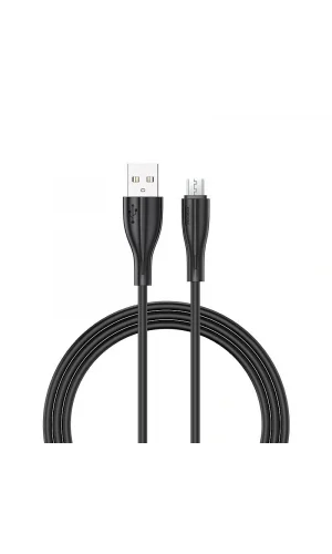 Joyroom S-M405 2.4A Mikro Şarj ve Data Kablosu PVC 2M Siyah