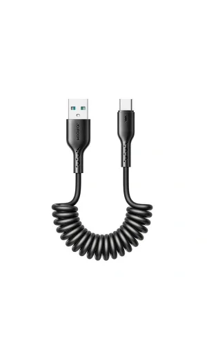 Joyroom Travel Serisi 3A Araç Sarmal Hızlı Şarj Kablosu Type-C 1,5 Metre