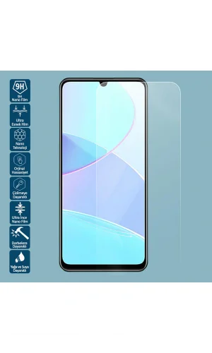 Samsung Galaxy A15 Uyumlu 9H Blue Nano Kırılmaz Ekran Koruyucu