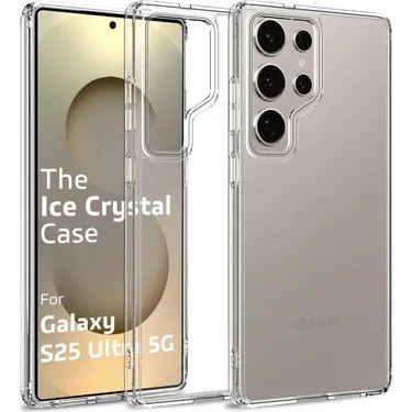 Samsung S25 Ultra Sert Şeffaf Telefon Kılıfı