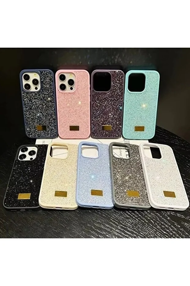 İphone 17 Pro Max Sw İnce Taşlı Premium Kılıf