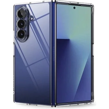 Samsung Z Fold 7 ile Uyumlu Sert Pc Şeffaf Sararmaz Telefon Kılıfı