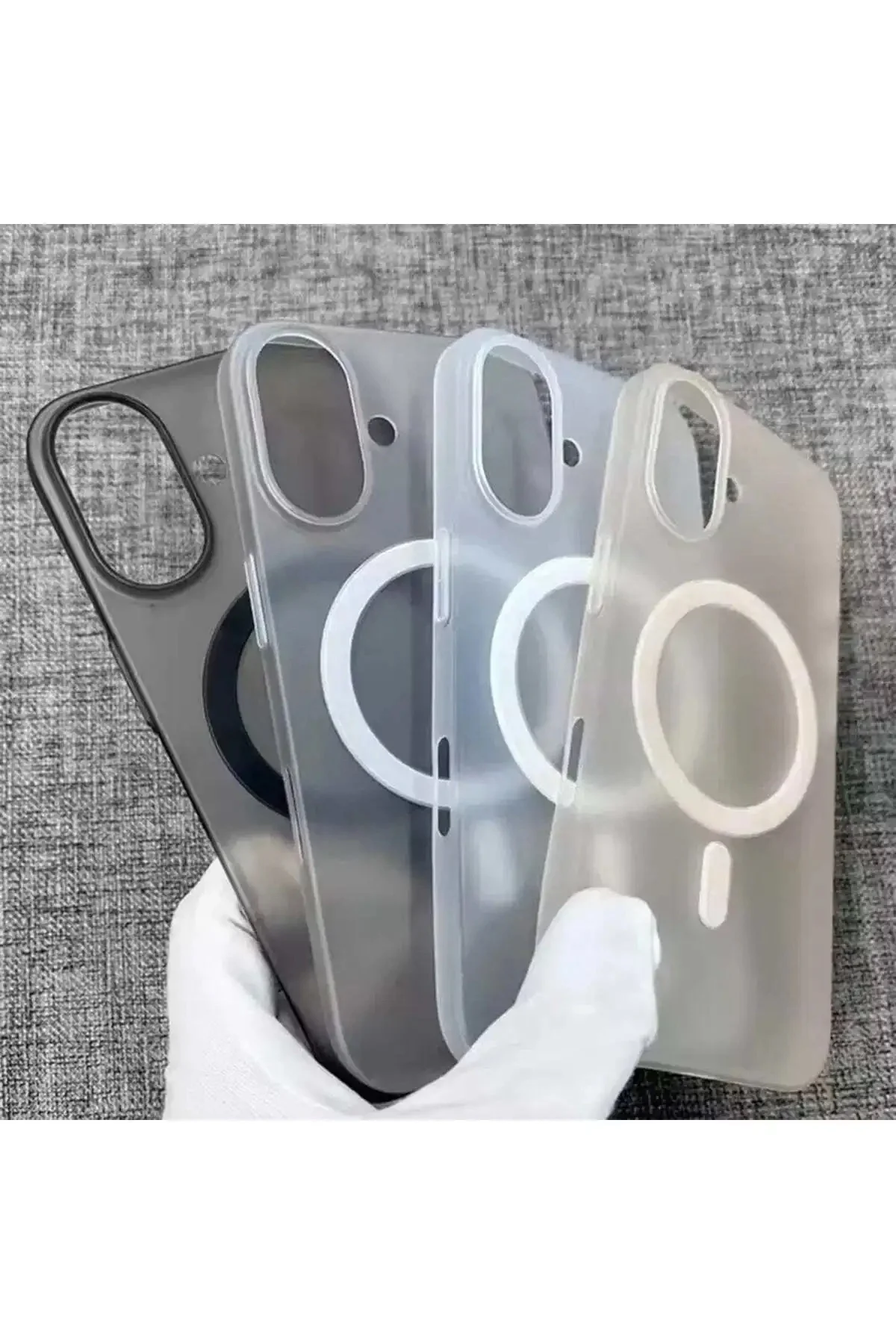 İphone 16 Tuna Buzlu Sert İnce Magsafe Telefon Kılıfı