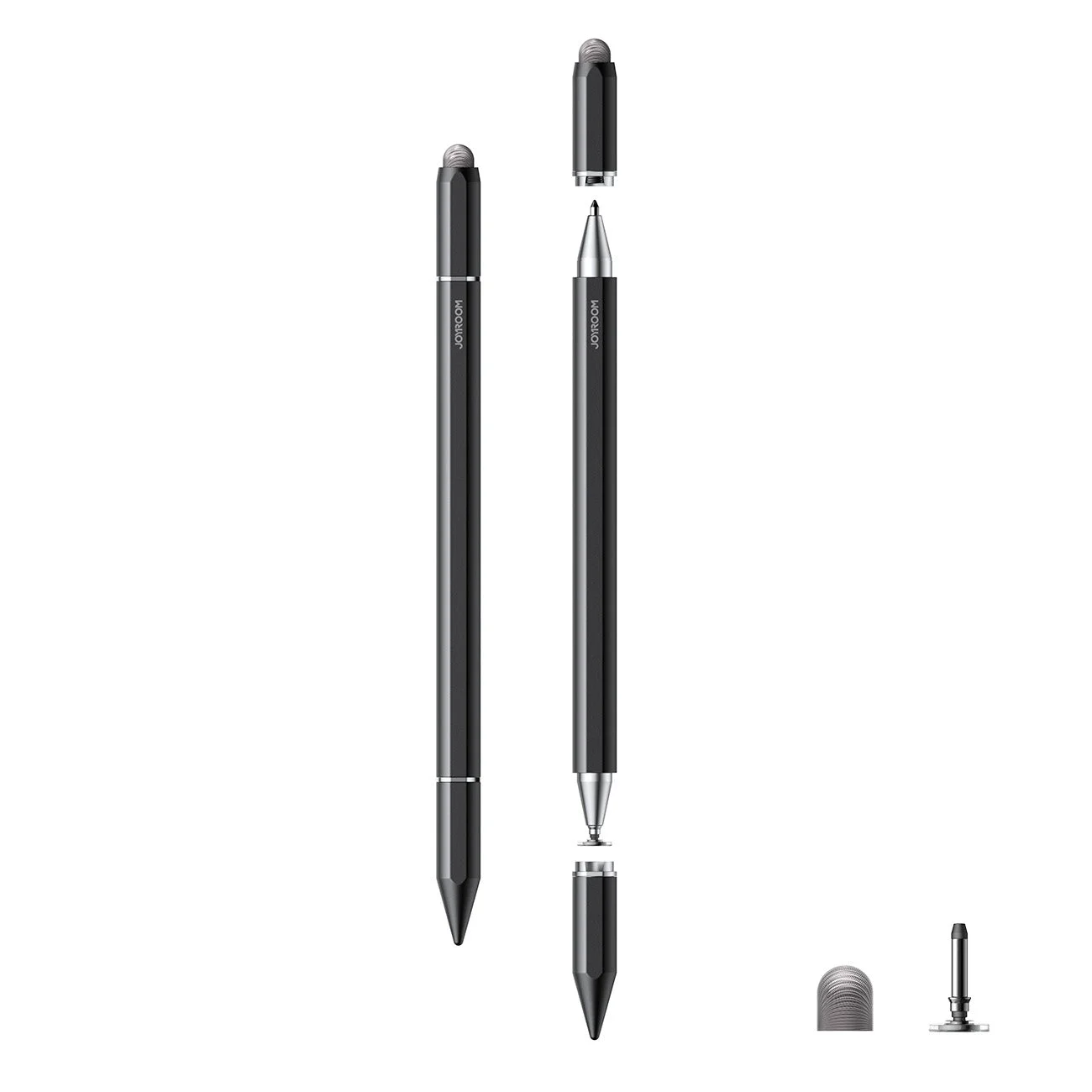 Joyroom 3'ü 1 Arada Manyetik Pasif Kapasitif Stylus Kalem - Siyah